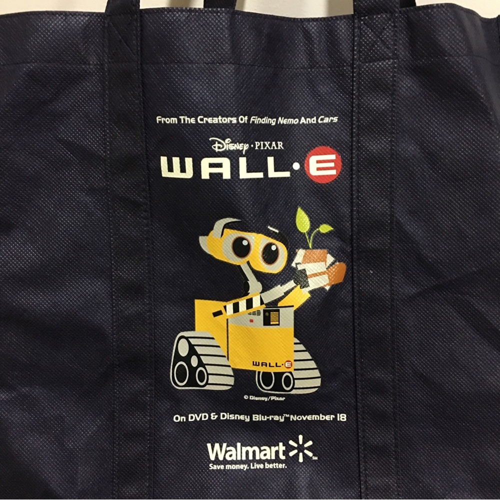 Vintage Disney Pixar Wall-E Wal-Mart Tote Bag - Picture 3 of 6